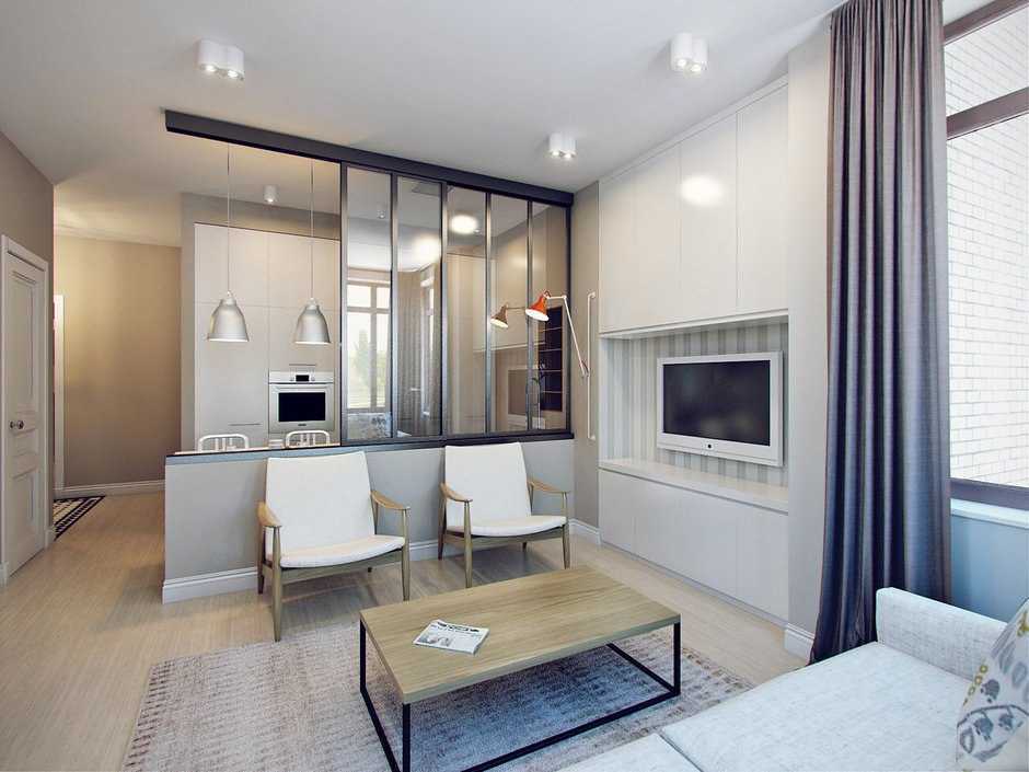 Современный дизайн двухкомнатной квартиры 63,7 кв. м.
