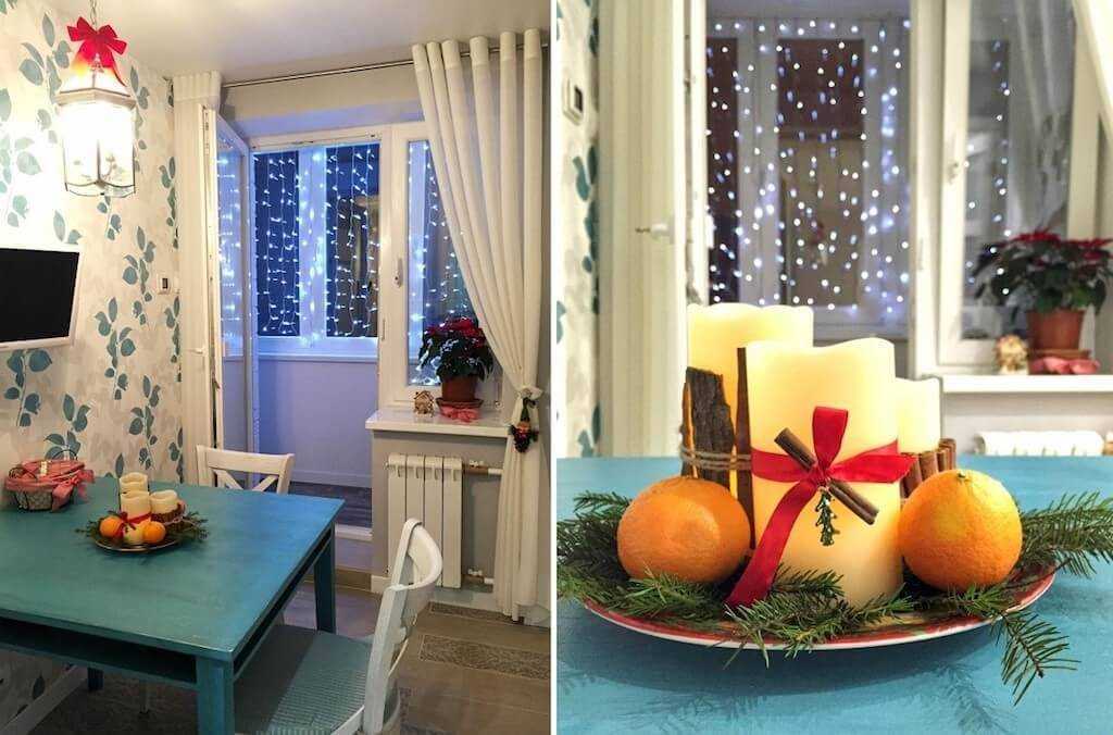 Идеи новогоднего декора интерьера квартиры. украшение дома. фото