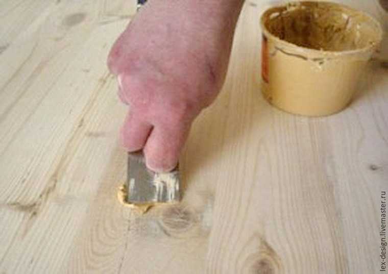 Шпаклевка для деревянного пола - выбор готового состава и способы изготовления