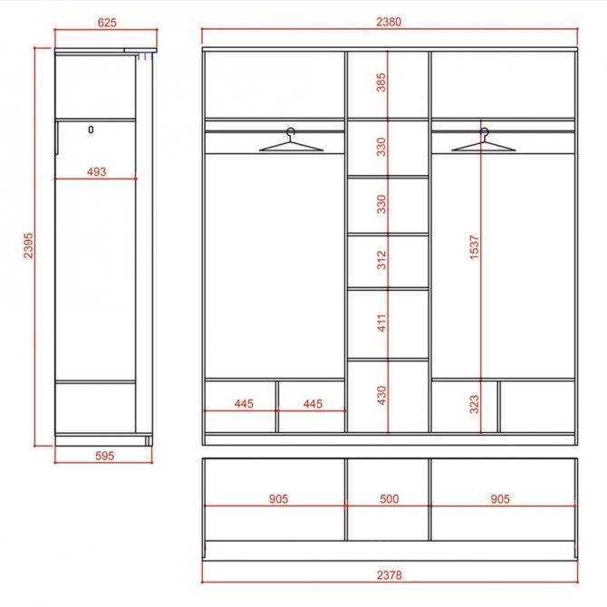Наполнение шкафа-купе: рациональное размещение гардероба в каждой комнате