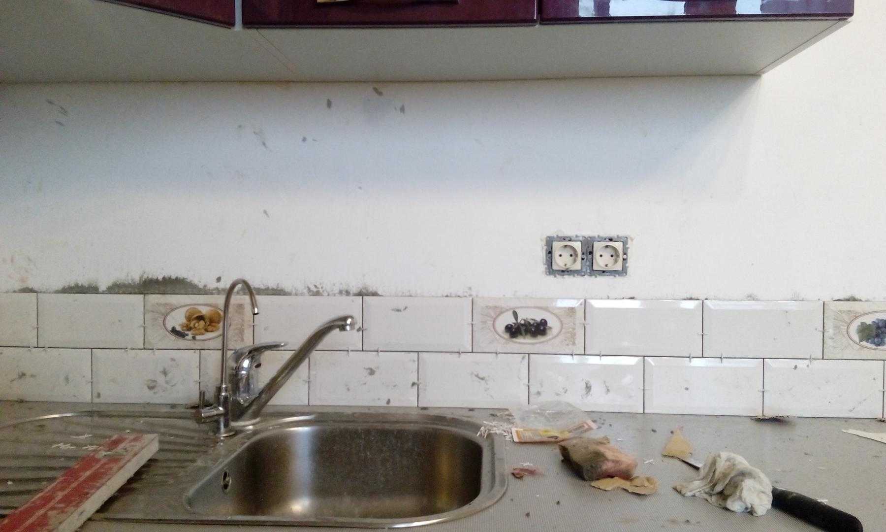 фартук на кухню после установки кухни
