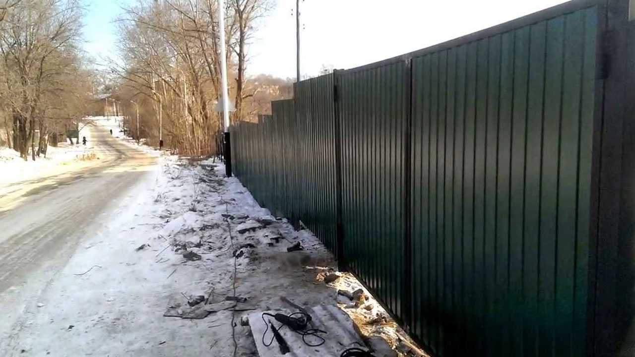 Можно ли строить забор зимой - дневник строителя pilonstroy.ru