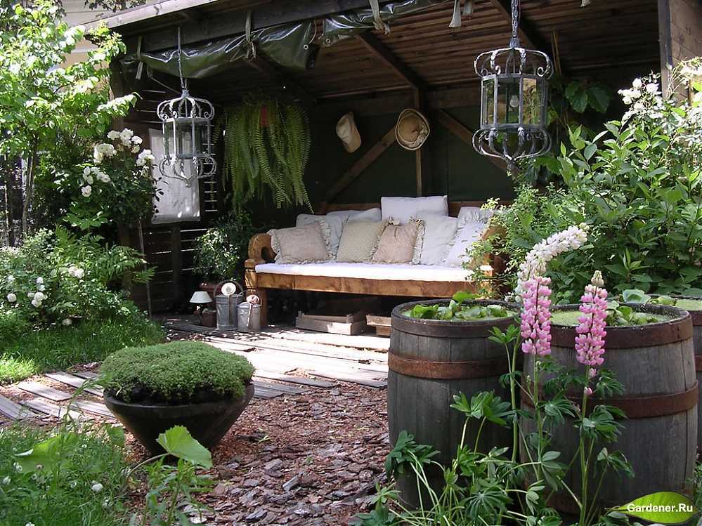 Место для отдыха в саду