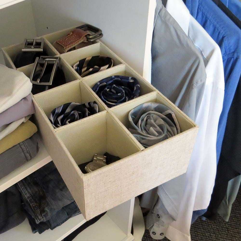 Порядок в шкафу. как хранить галстуки