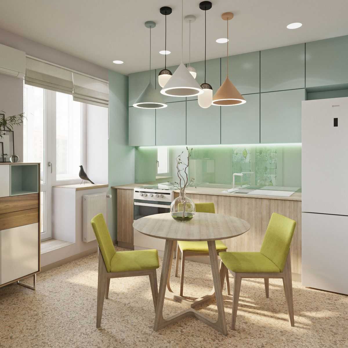 Кухня в пастельных тонах: дизайн кухни со светлым гарнитуром с яркими .