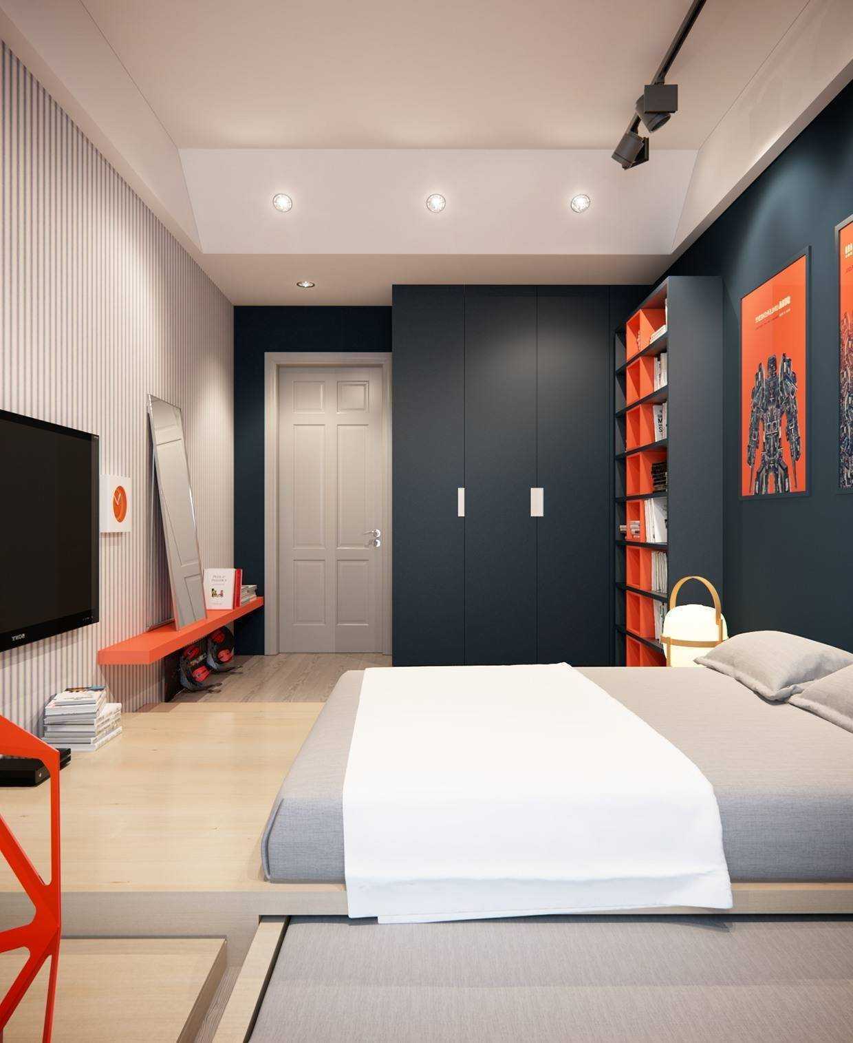 Дизайн комнаты для молодого человека в современном стиле