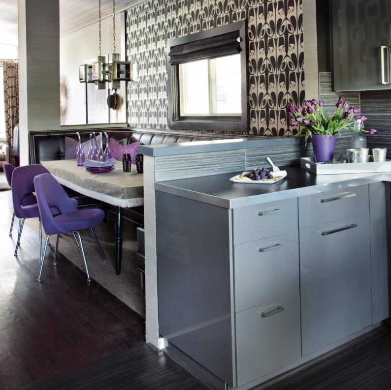 Дизайн кухни серого цвета: 60+ реальных фото
