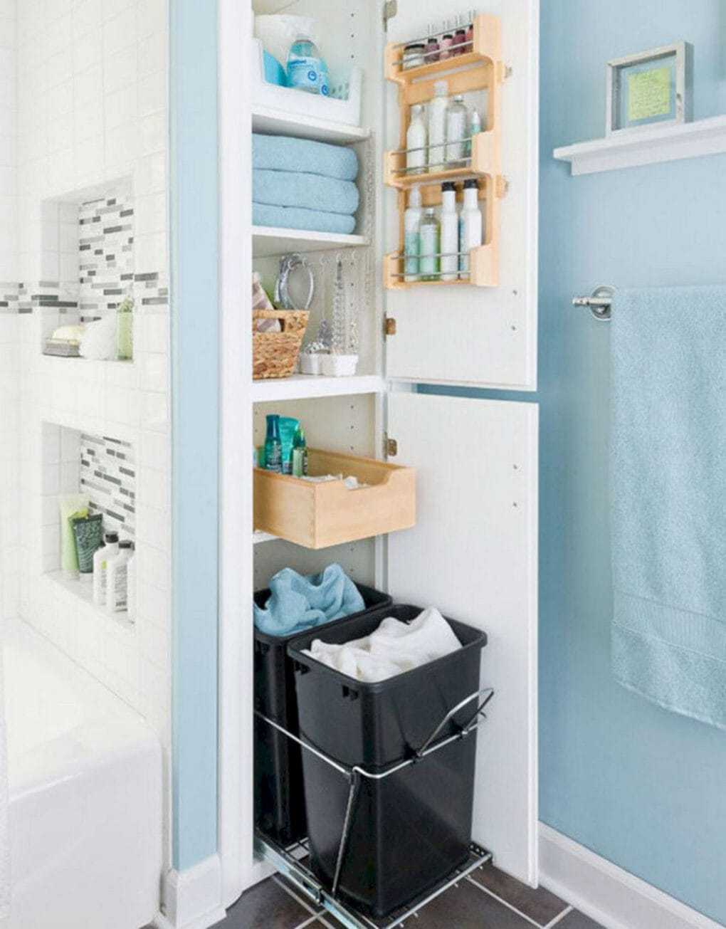 15 идей для организации хранения в ванной комнате