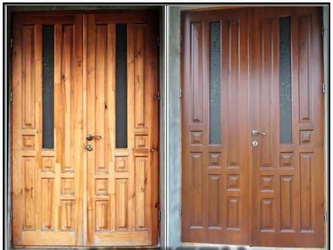 Ремонт шпонированных дверей: устранение глубоких царапин и сколов