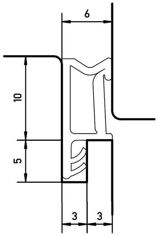 Самоклеющийся уплотнитель для межкомнатных дверей: контурный и пазовый