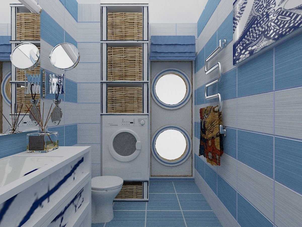 мебель для ванной в морском стиле