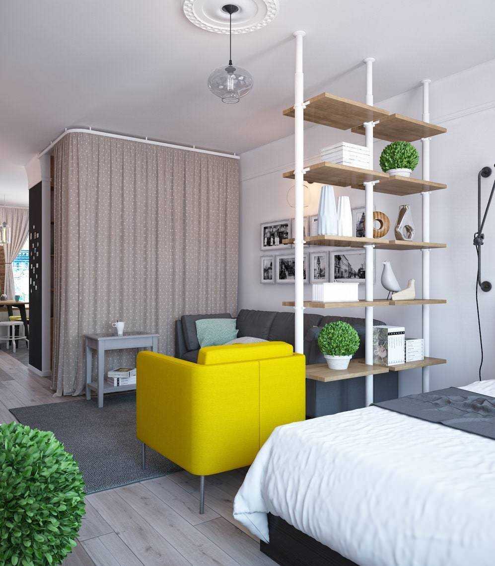 Дизайн современной небольшой квартиры 41 кв. м.