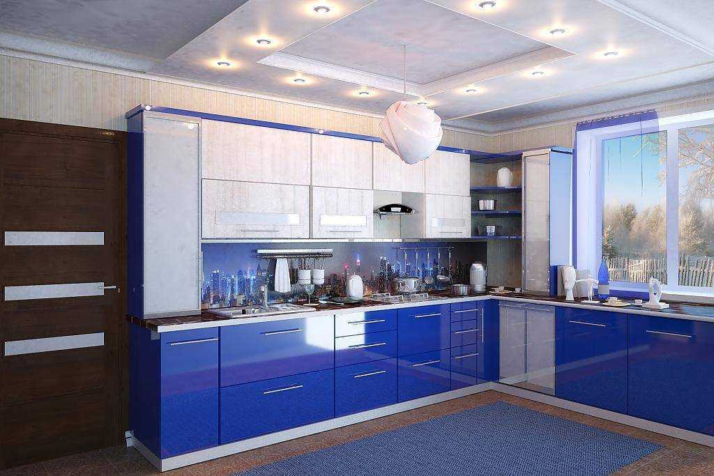 Синяя кухня 2021 в интерьере: 120+ новых идей. фото. тренды