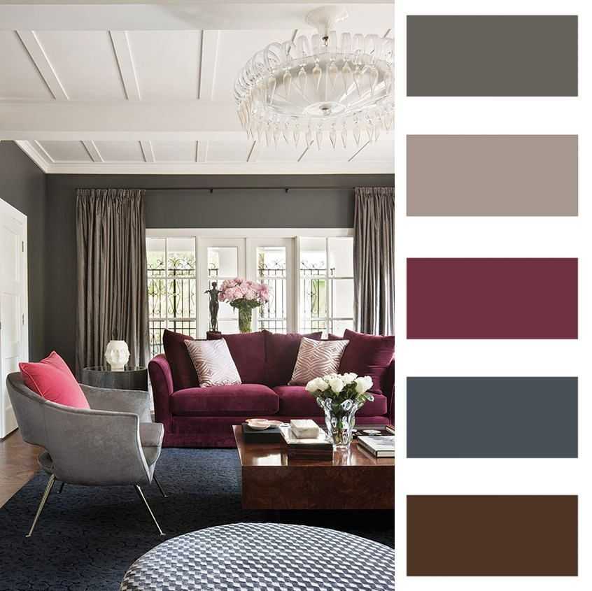 Правильное сочетание цветов в интерьере - таблицы сочетаемости: пол, потолок, стены и мебель