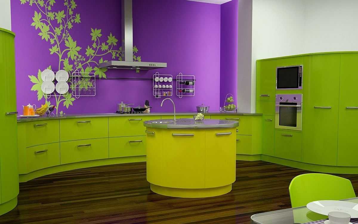 Кухня цвета лайм: 90 фото дизайн-проектов, кухонный гарнитур и интерьер