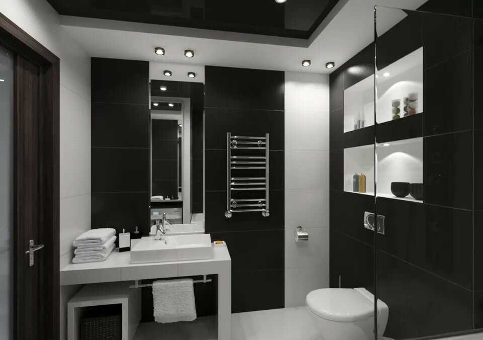 Черная ванная комната: фото и дизайн-секреты оформления. ванная комната в темных тонах: дизайн и фото