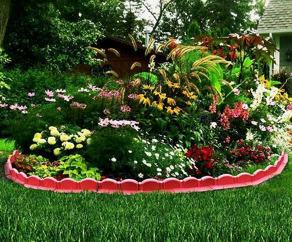 Бордюр для цветников - фото идей, как оформить декоративный заборчик для цветов