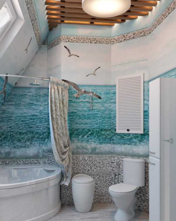 Ванная в морском стиле: практичные идеи дизайна и интересные варианты украшения ванной