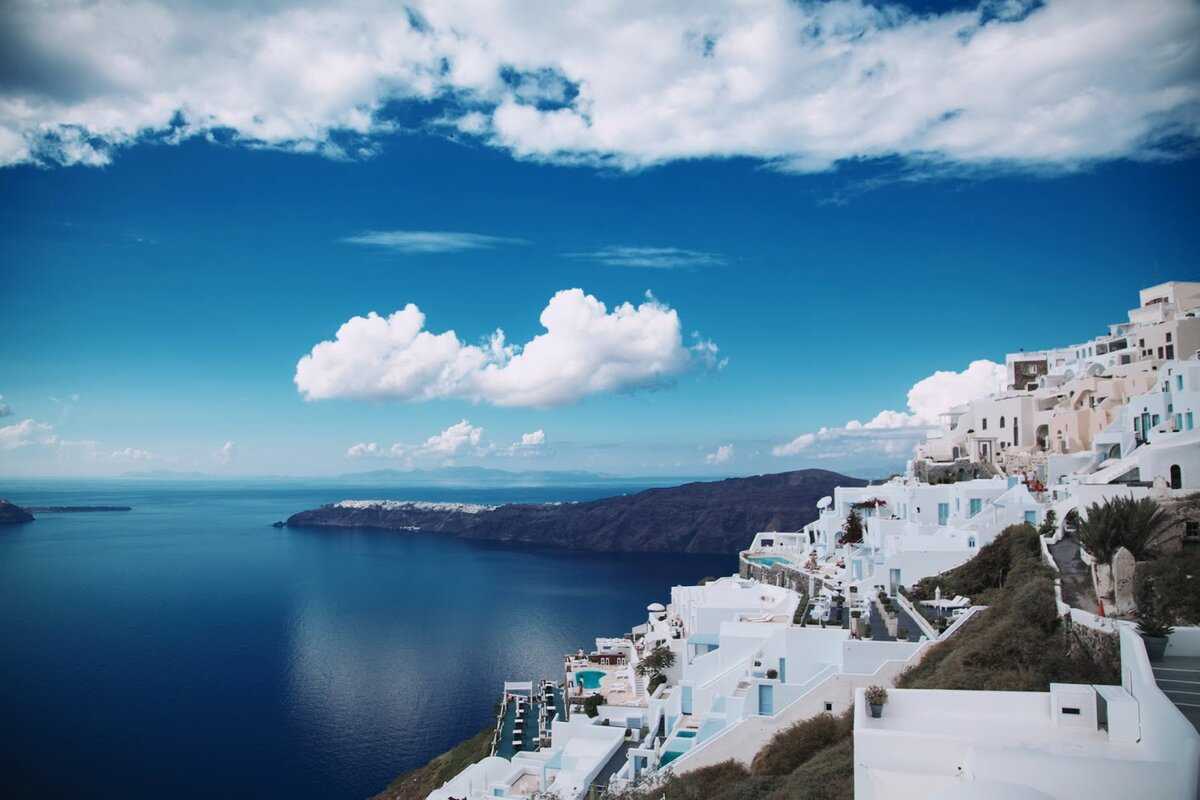 Небо в греции фото