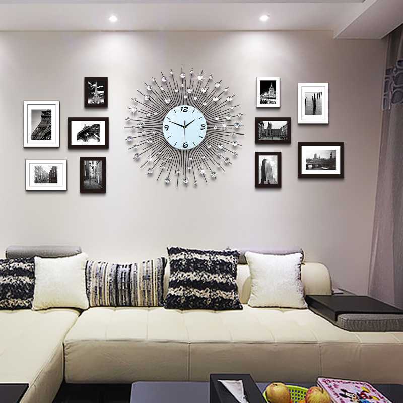 10 интересных вариантов декора стены над диваном