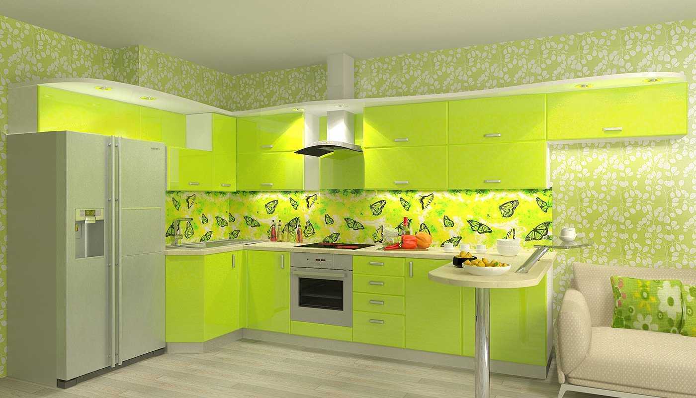 Кухня цвета лайм: 100+ фото примеров, сочетание цвета в интерьере