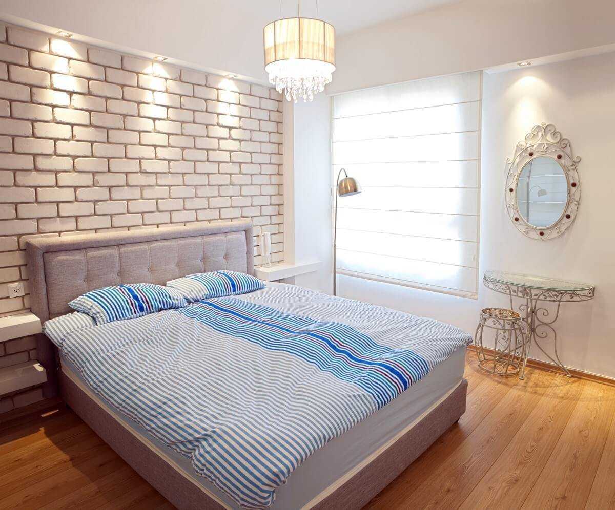 Спальня лофт с кирпичной стеной – особенности оформления интерьера