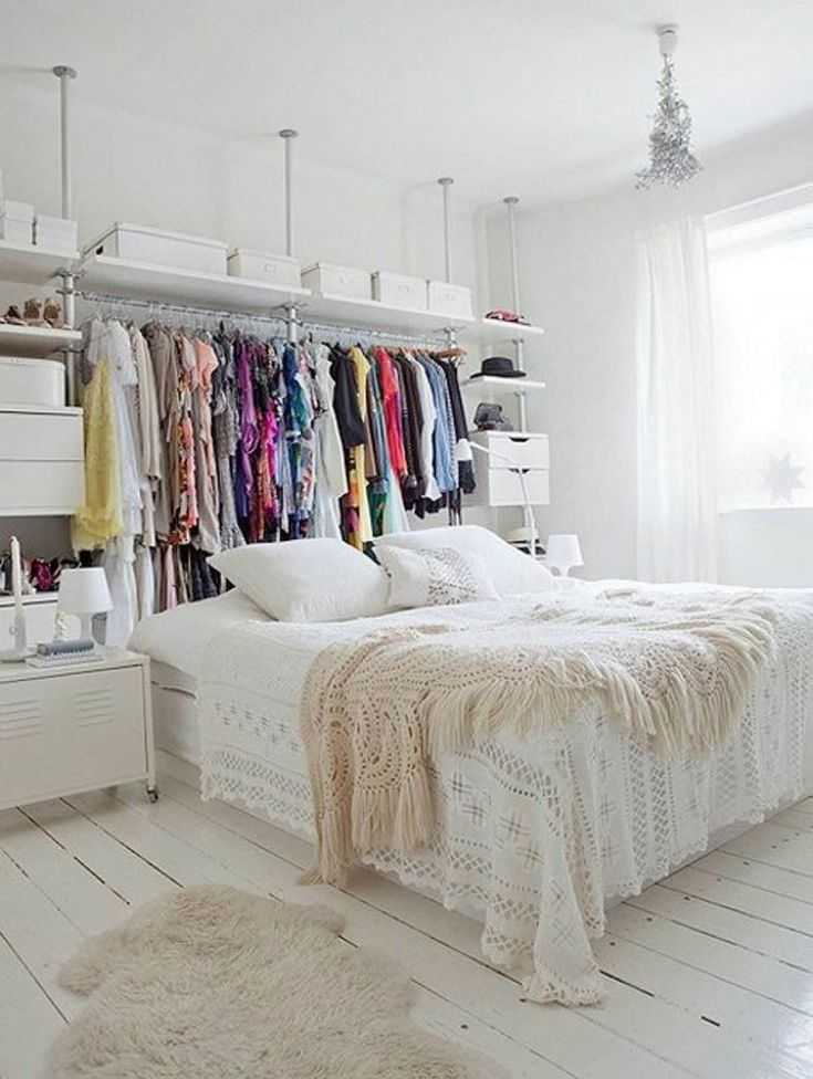 12 способов увеличить объем хранения в маленькой спальне 2020