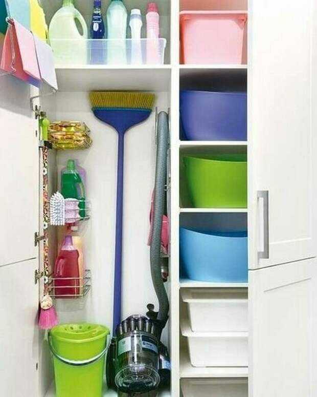 Где хранить предметы для уборки - как выделить место в доме