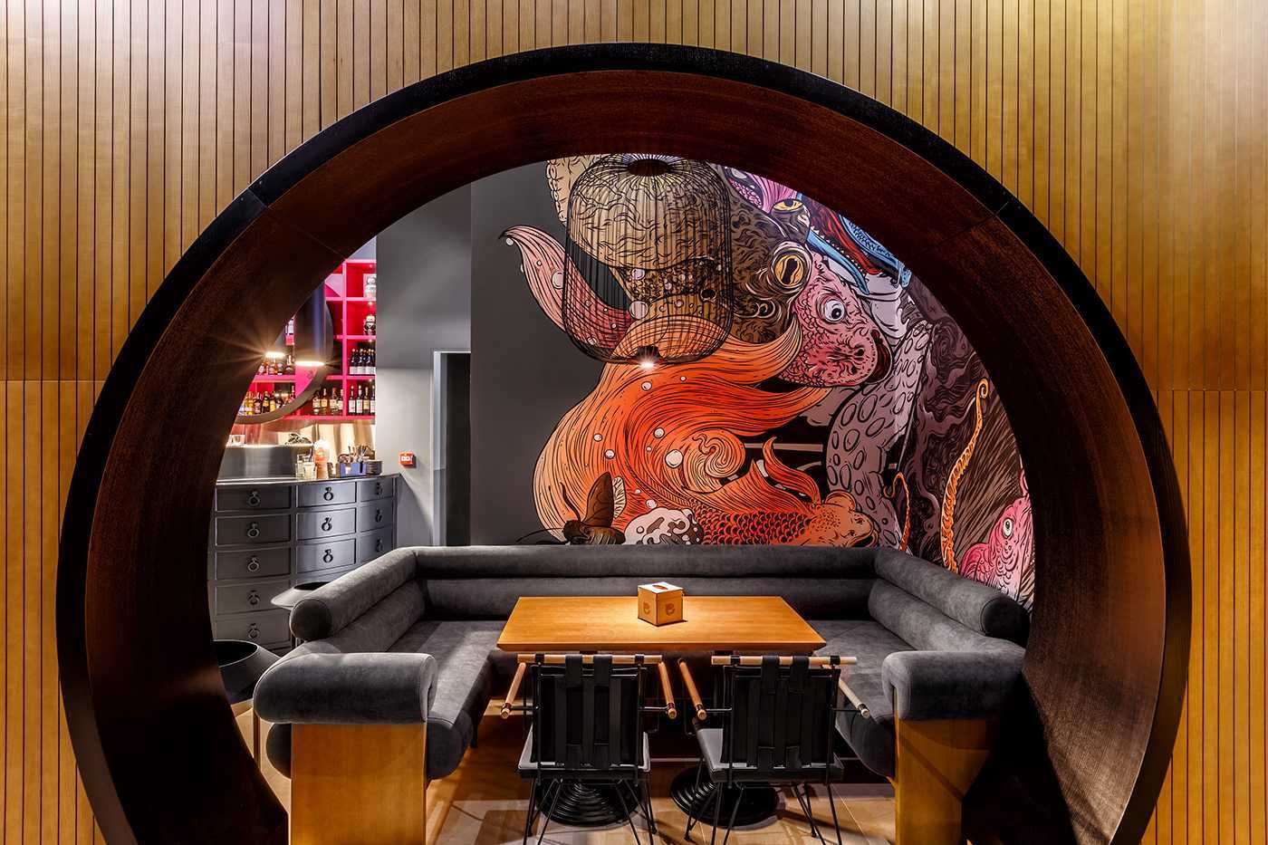 мебель для суши бара в японском стиле