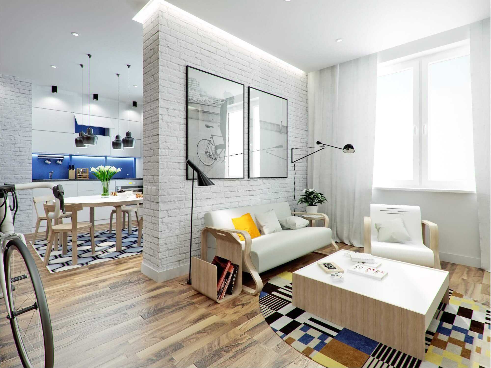 Планировка дизайна маленьких однокомнатных квартир 34 кв м